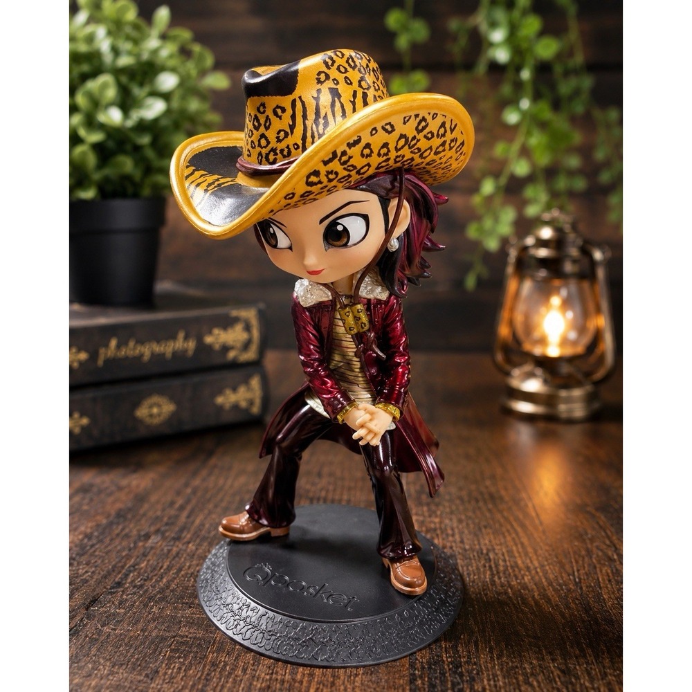 Banpresto Q Posket hide X Japan 2019 Figure Leopard Cowboy Hat HEADWAX